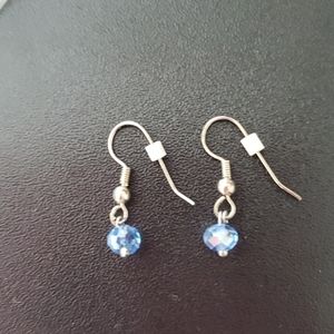 Blue crystal errings